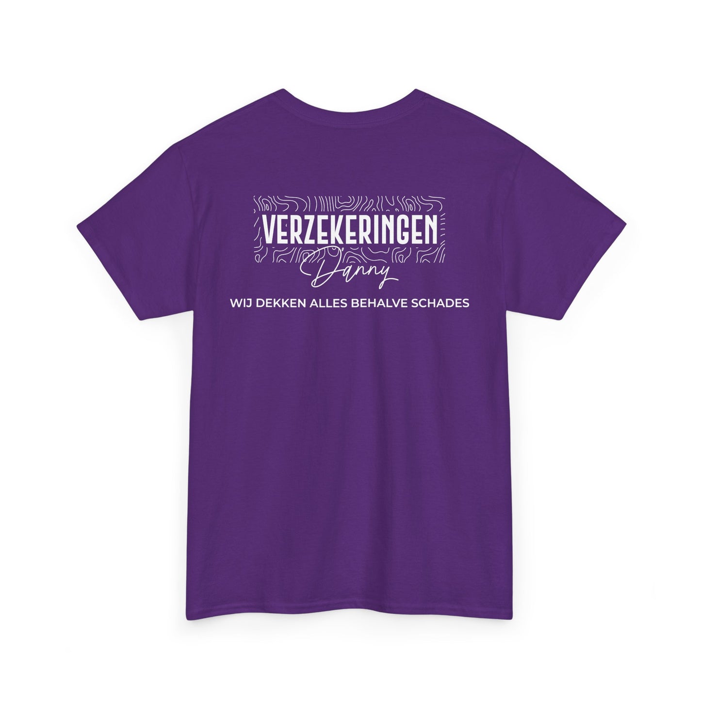 Verzekeringen Danny Shirt (bedrukking achterzijde)