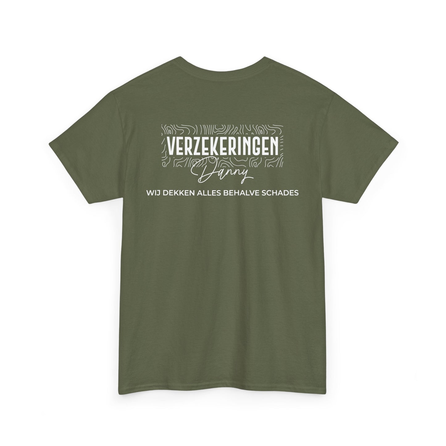 Verzekeringen Danny Shirt (bedrukking achterzijde)